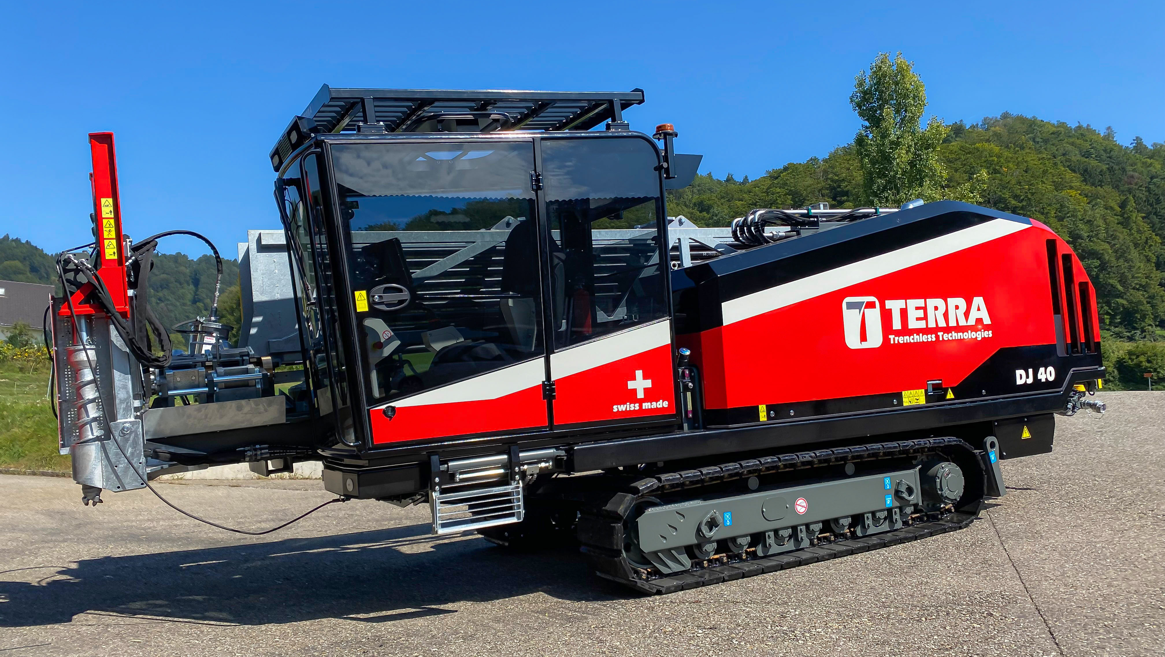 Spülbohrung mit dem TERRA-JET DJ 40 - ideal für den Glasfaserausbau